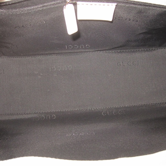 GUCCI white leather Jackie O shoulder handbag - Picture 3 of 8